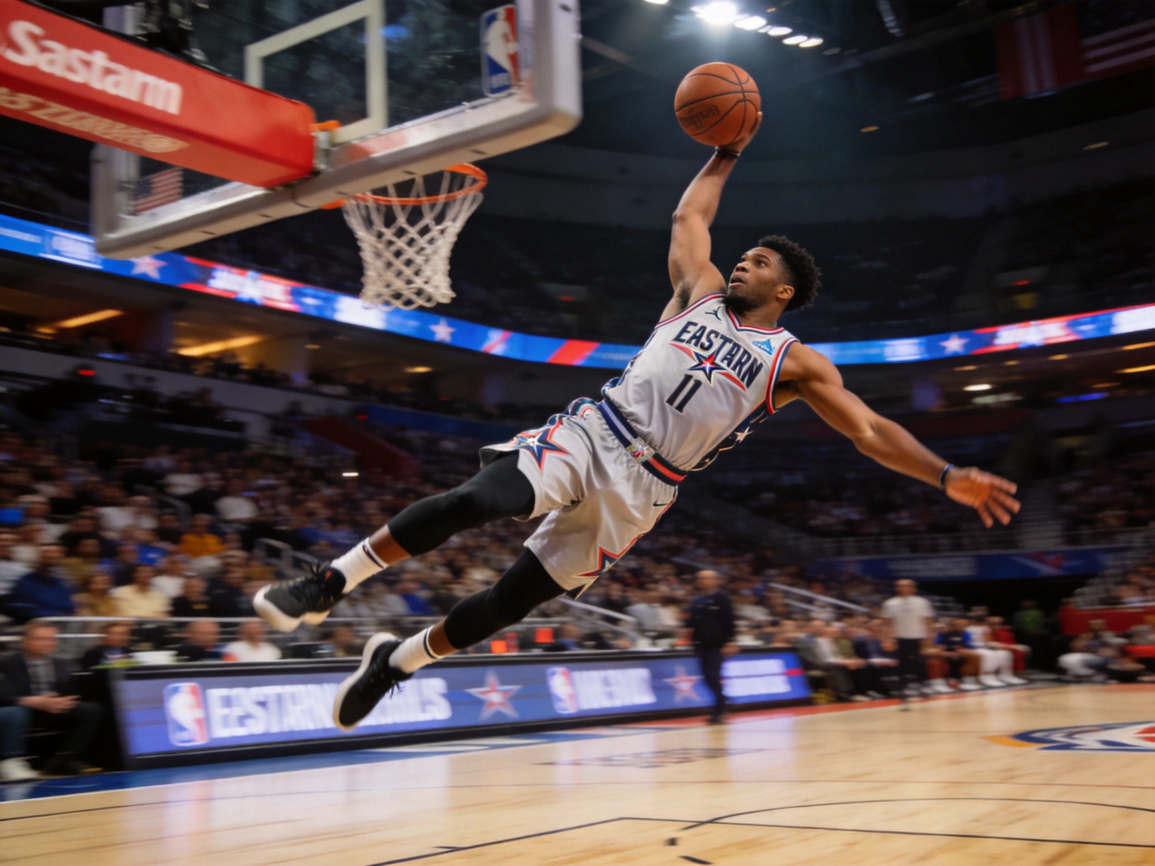 NBA全明星赛精彩扣篮瞬间